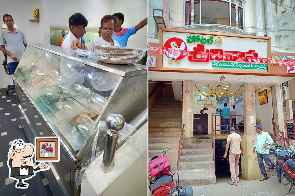 The interior of Hotel Srinivasa