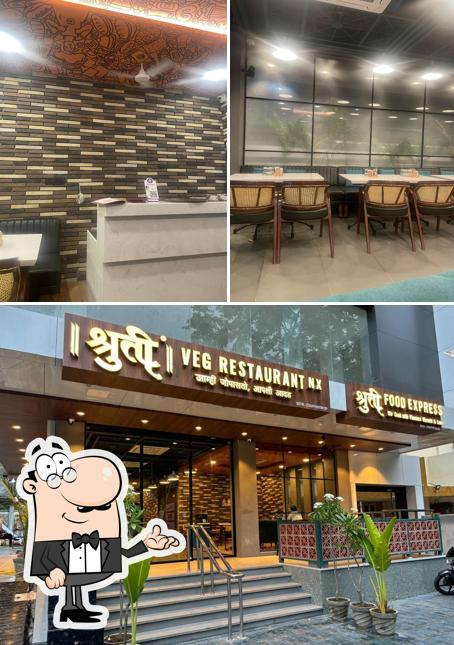The interior of Shruti Veg Restaurant NX