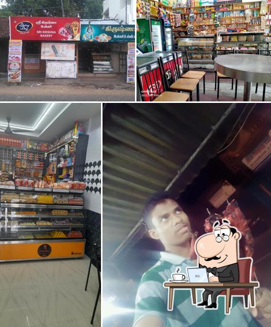 The interior of sri krishna bakery&sweets