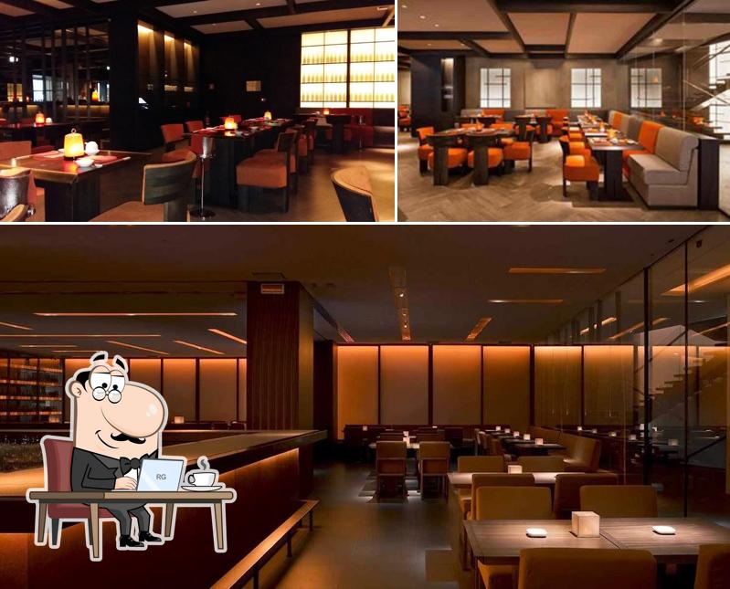 Gli interni di Armani/Nobu