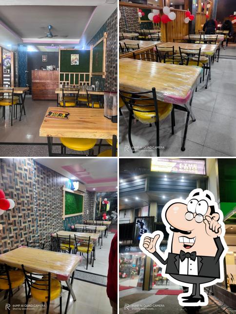 The interior of The Big Burger, Indian and Indo-Chinese Restaurant
