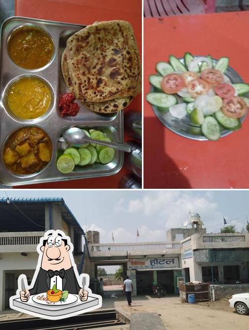 The photo of food and exterior at Beniwal Hotal Kagdana