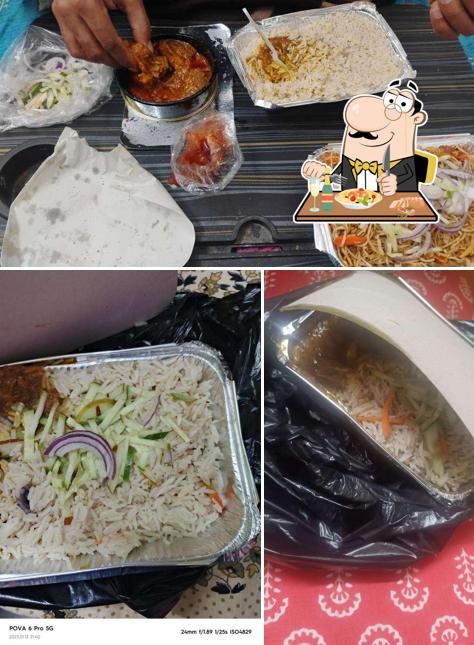 The picture of food and interior at Mantu Biryani