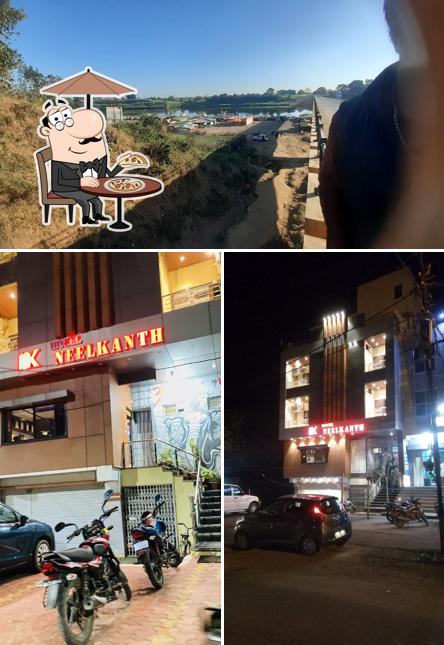 You can get some fresh air at the outside area of Hotel Neelkanth