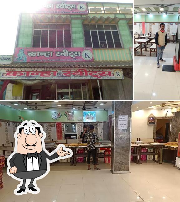 The interior of Kanha Sweets