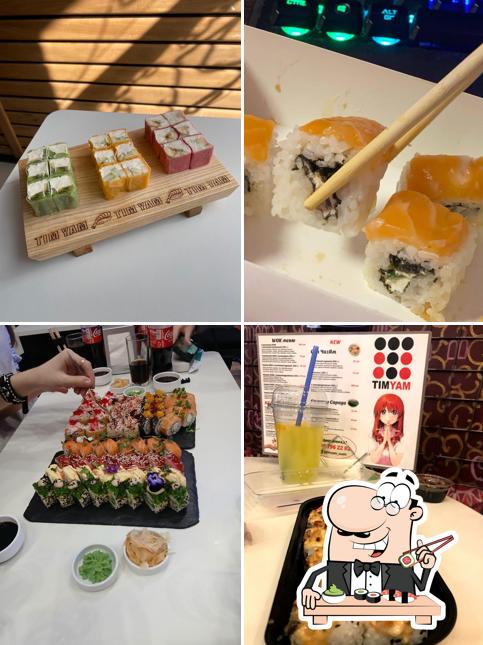 Prenez différentes options de sushi