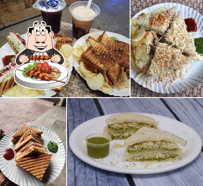 Food at The Juice and Sandwich Station