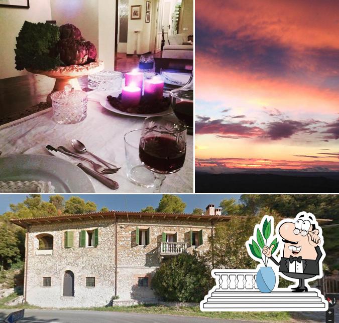 La foto di esterno e vino da Cookinglessoninumbria