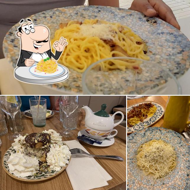Spaghetti à la carbonara à GIULIA