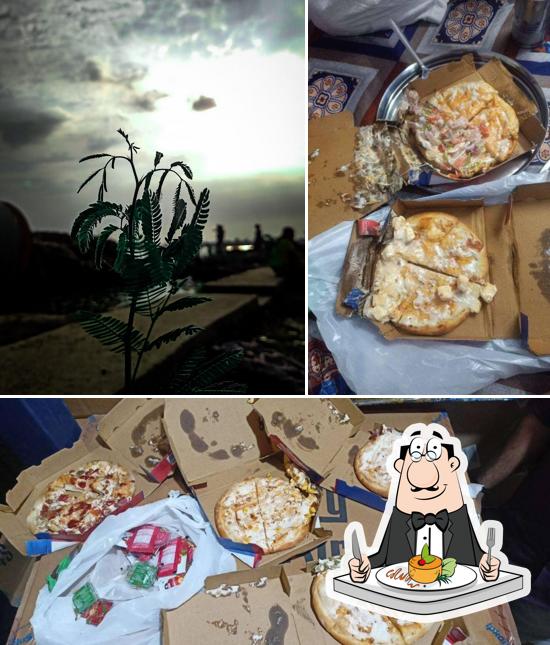 The image of food and exterior at Lado pizza kitchen