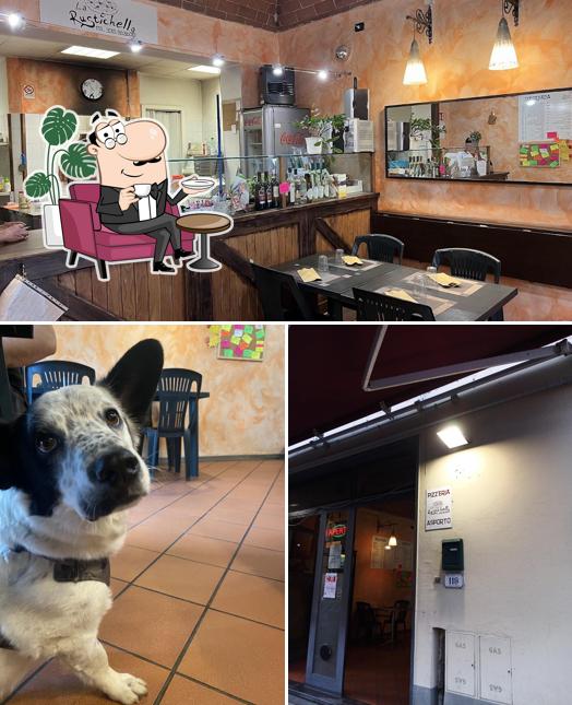 Gli interni di La Rustichella Pizzeria Pistoia