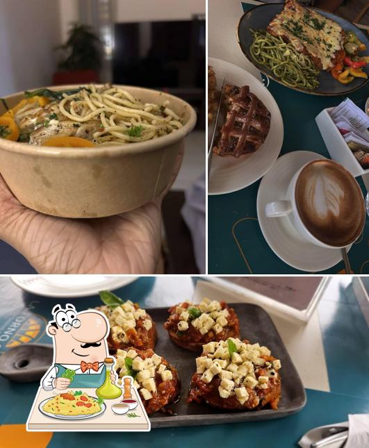 Among various things one can find food and interior at La Forno Cafe