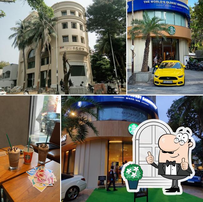 Check out how Starbucks looks outside