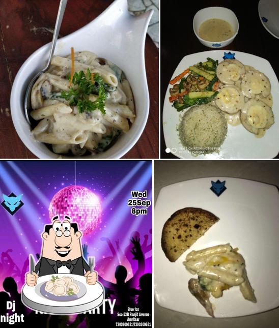 Dumplings at Blue FOX bar and lounge