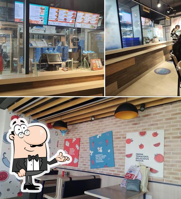The interior of Domino's Pizza - Hoskote