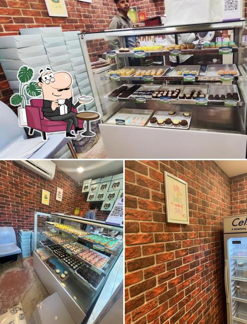 Take a seat at one of the tables at Sugar Jar