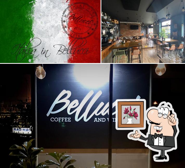 Gli interni di Bellucci - Coffee and Wine bar