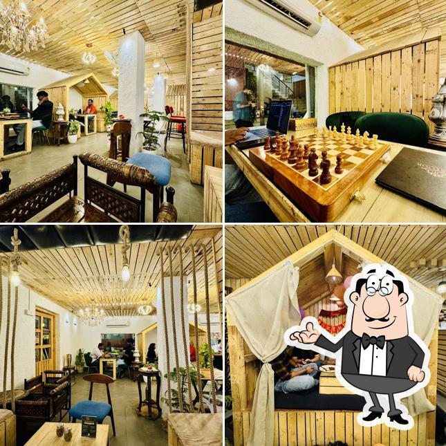 The interior of Kastoor Cafe