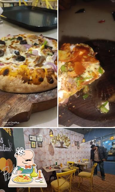Check out the picture showing food and interior at Punjab Café