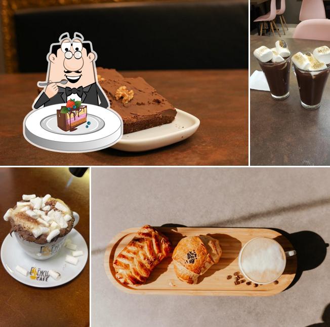 Bolo de chocolate em Essência Café Torres