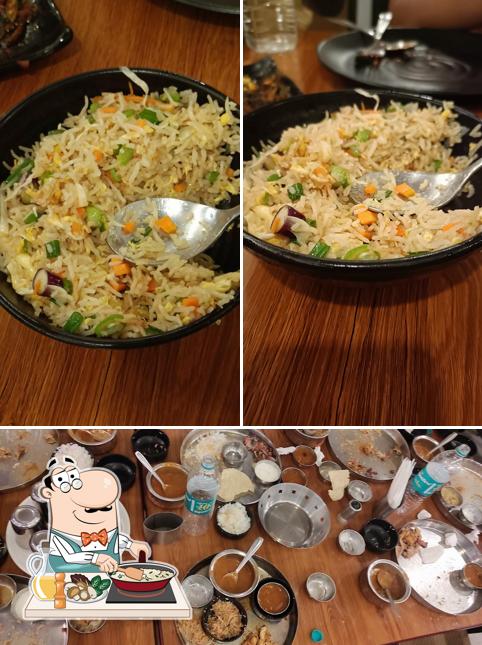 Fried rice at Hotel RRR Amaravathi A/C