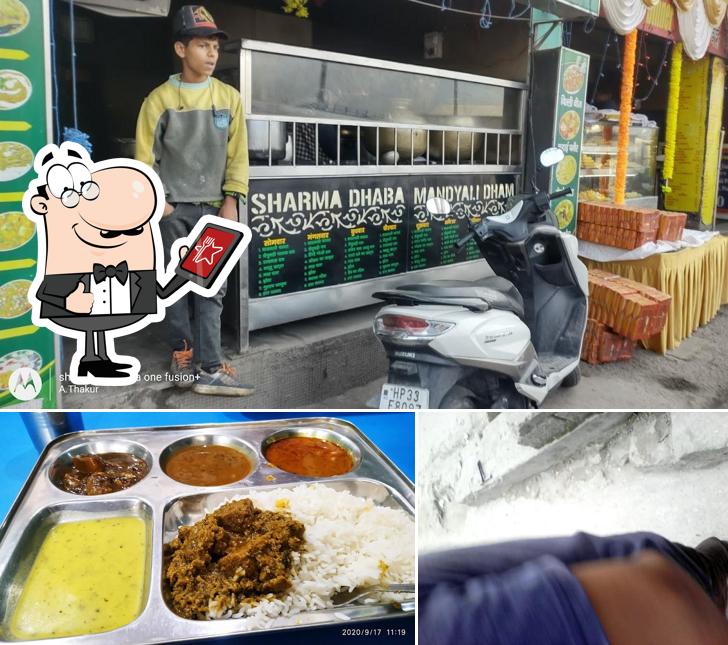 The photo of Sharma Dhaba - Mandyali Dham’s exterior and food