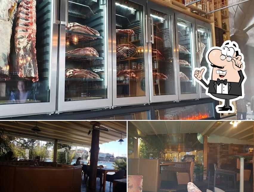 Gli interni di Harbor CookHouse & Club