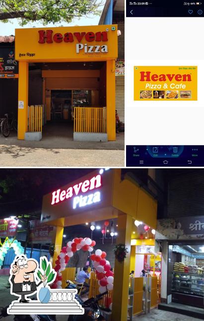 The exterior of Heaven pizza&Cafe ichalkaranji