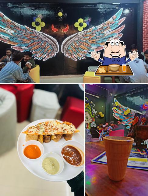 This is the image displaying food and interior at The factory cafe
