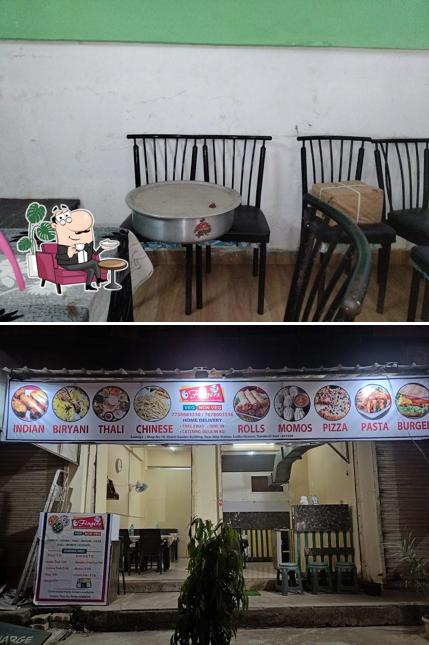 The interior of Three Fingers