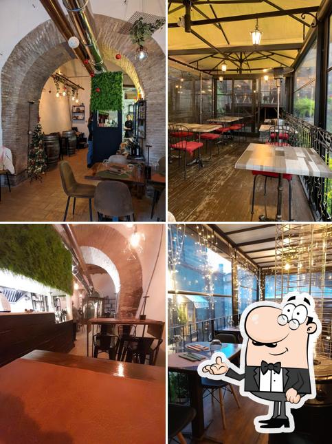 Gli interni di Brutal restaurante