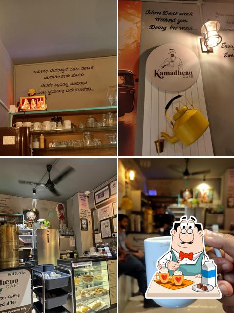 Enjoy a drink at Kamadhenu Cafe