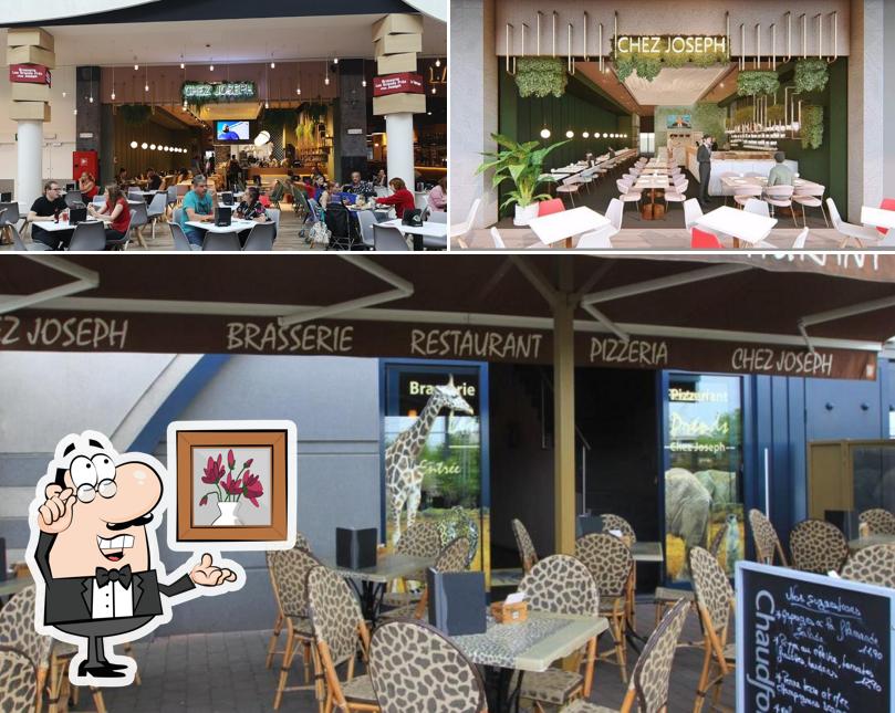 Installez-vous à l'une des tables de Chez Joseph