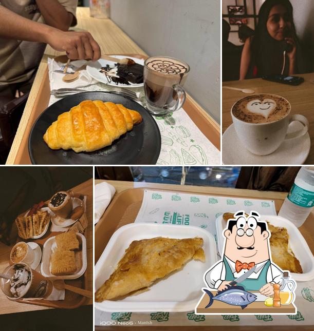 Grilled salmon at AROFFEE