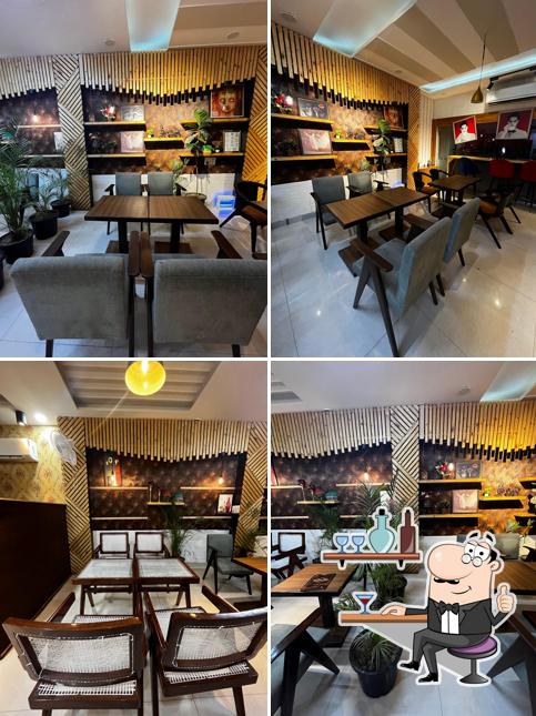 Take a seat at one of the tables at The Class Cafe