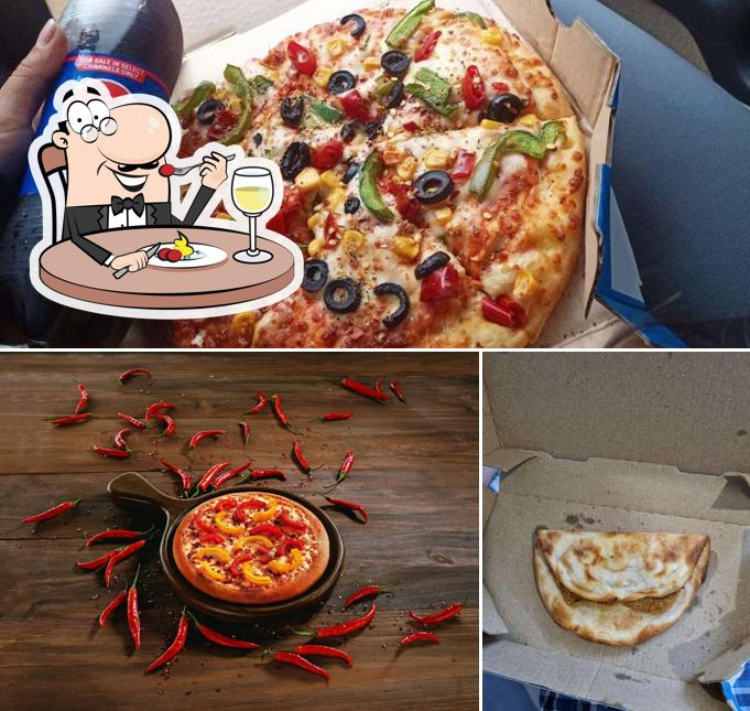 Food at Domino's Pizza Poker arcade, Nashik