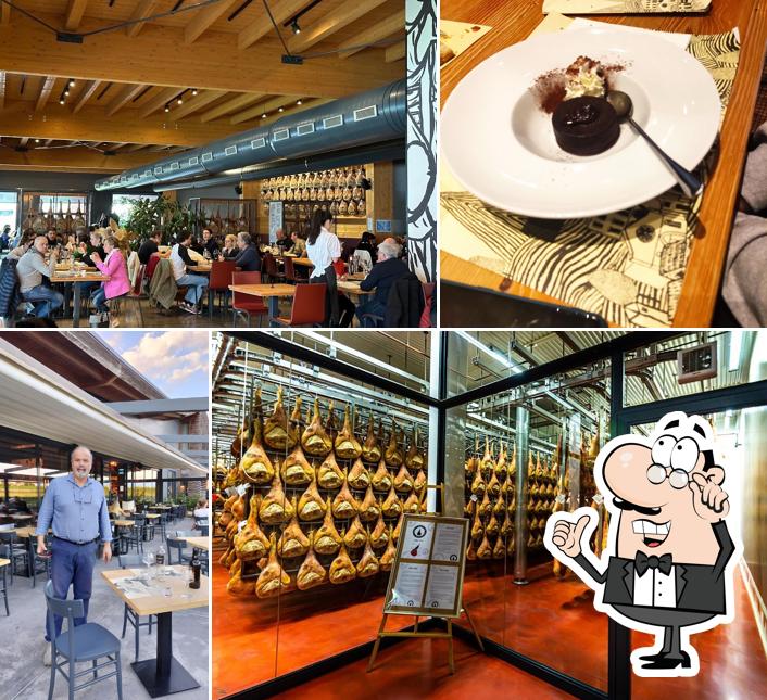 Gli interni di Prosciutteria IE San Daniele