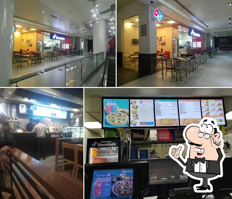 The interior of Domino's Pizza