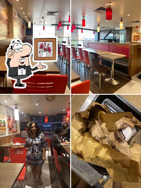 The interior of Burger King