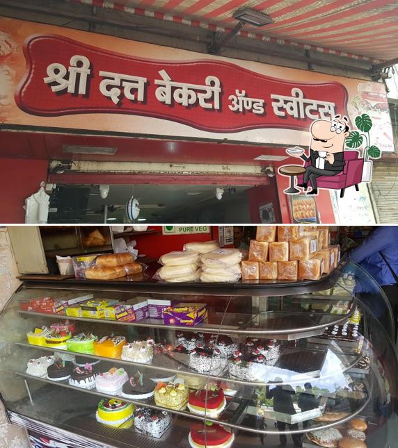 The interior of Datta Bakery and Sweets Shop, Bhusawal
