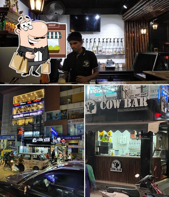 The image of Breezy Cow Bar’s exterior and bar counter