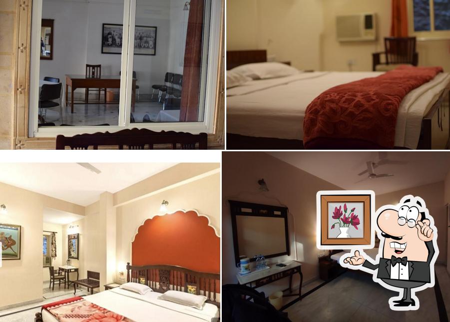 The interior of WelcomHeritage Kalyan Bhawan