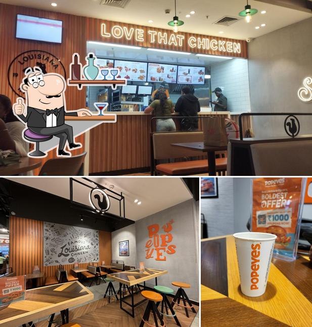 The interior of Popeyes - Famous Louisiana Chicken