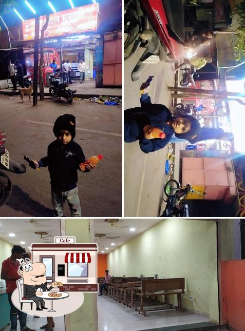 This is the photo showing exterior and interior at Hotel Manaswi veg & Nonveg