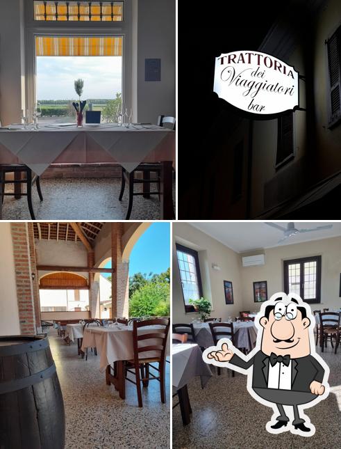 Gli interni di Trattoria dei Viaggiatori