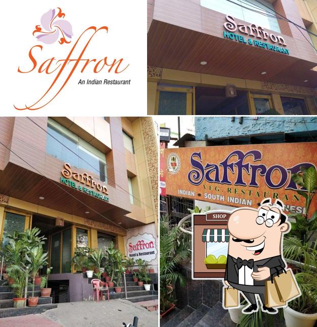 The exterior of Saffron Restaurant