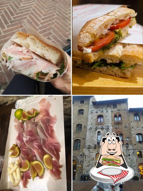 Club sandwich al Vinaio di San Gimignano