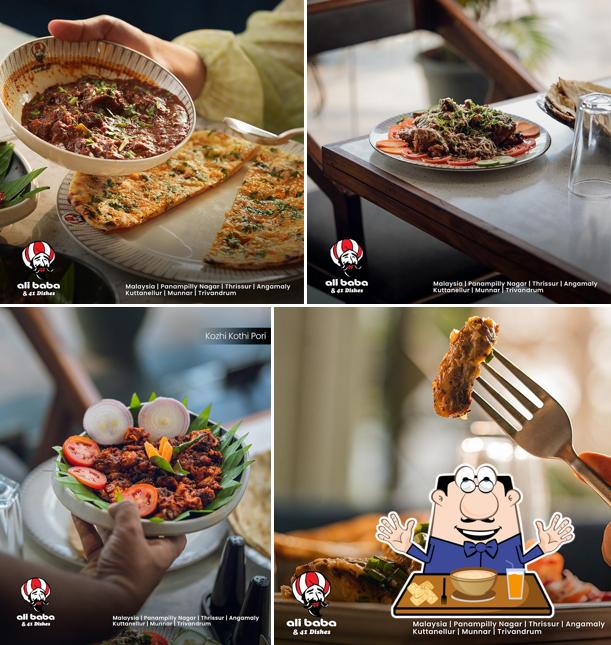 Food at Alibaba & 41 Dishes 'n Bab Arabia - Kalpetta