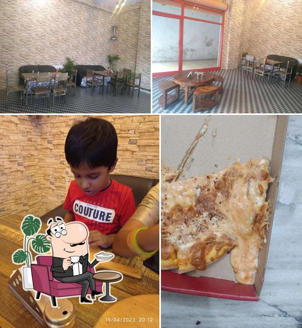 Check out how La pizza looks inside