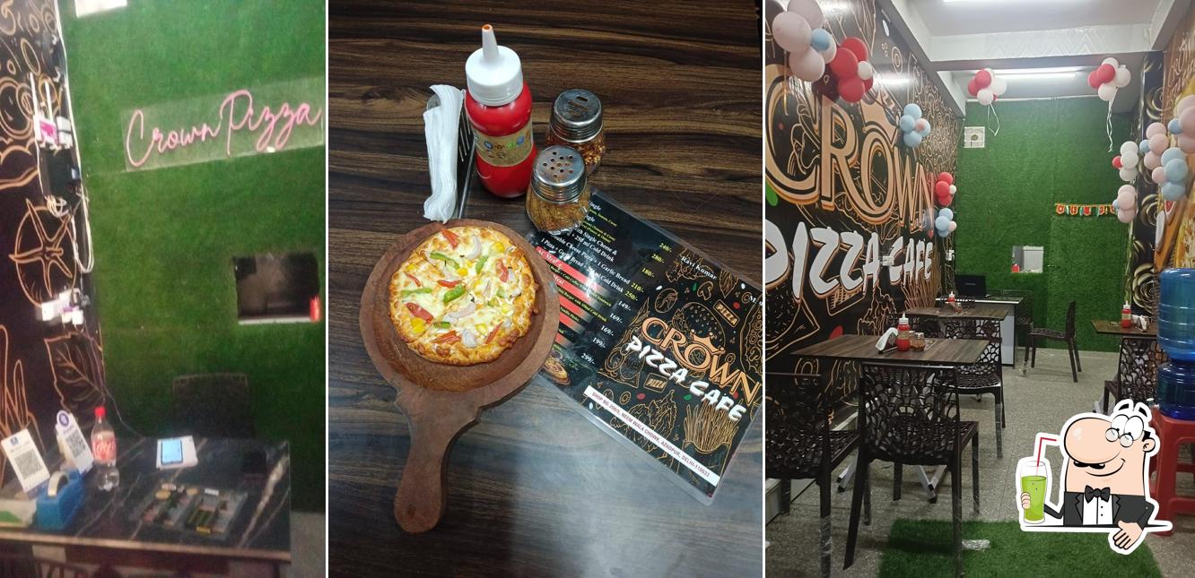 Enjoy a beverage at Crown Pizza Cafe